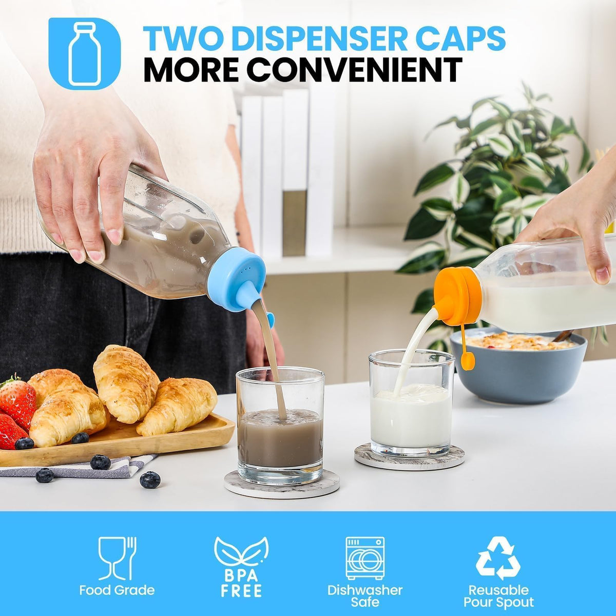 POIKSHARK airtight cap set ensures leak-proof sealing
