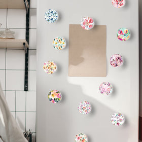 Poitvd kitchen cabinet magnet flowers enhances display and keeps lists