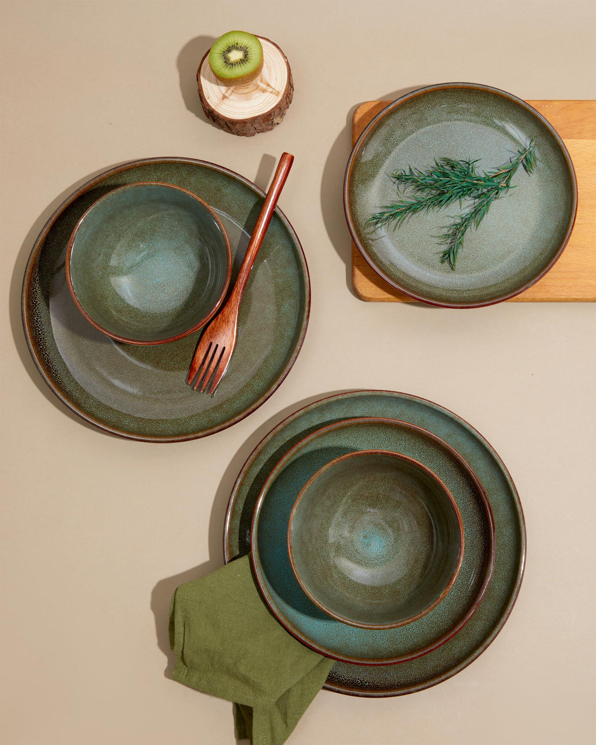 Pokini microwave and dishwasher-safe dinnerware for everyday use.