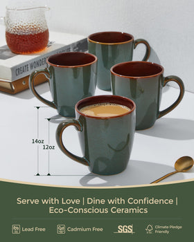 Pokini mug with stable ceramic base for steady daily use.