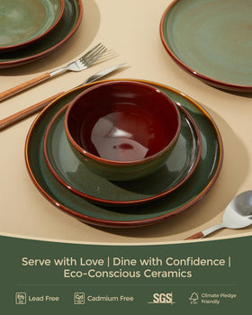 Pokini sage green cereal bowl ideal for daily breakfasts