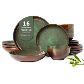 Pokini sage green dinner plate on a table, showcasing timeless everyday use