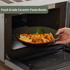 Pokini scratch-resistant glaze protects surfaces from utensil marks.