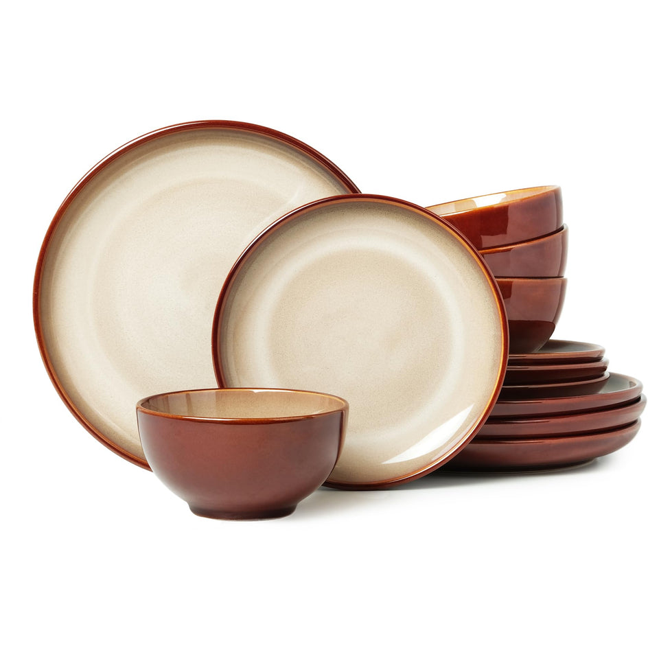 Pokini stoneware dinnerplates 10in: sturdy everyday use with chip resistance.