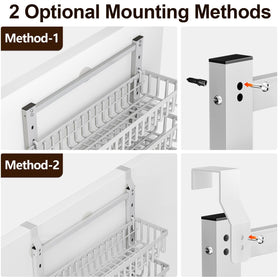 POKIPO 2-in-1 wall or door mount setup in a kitchen space