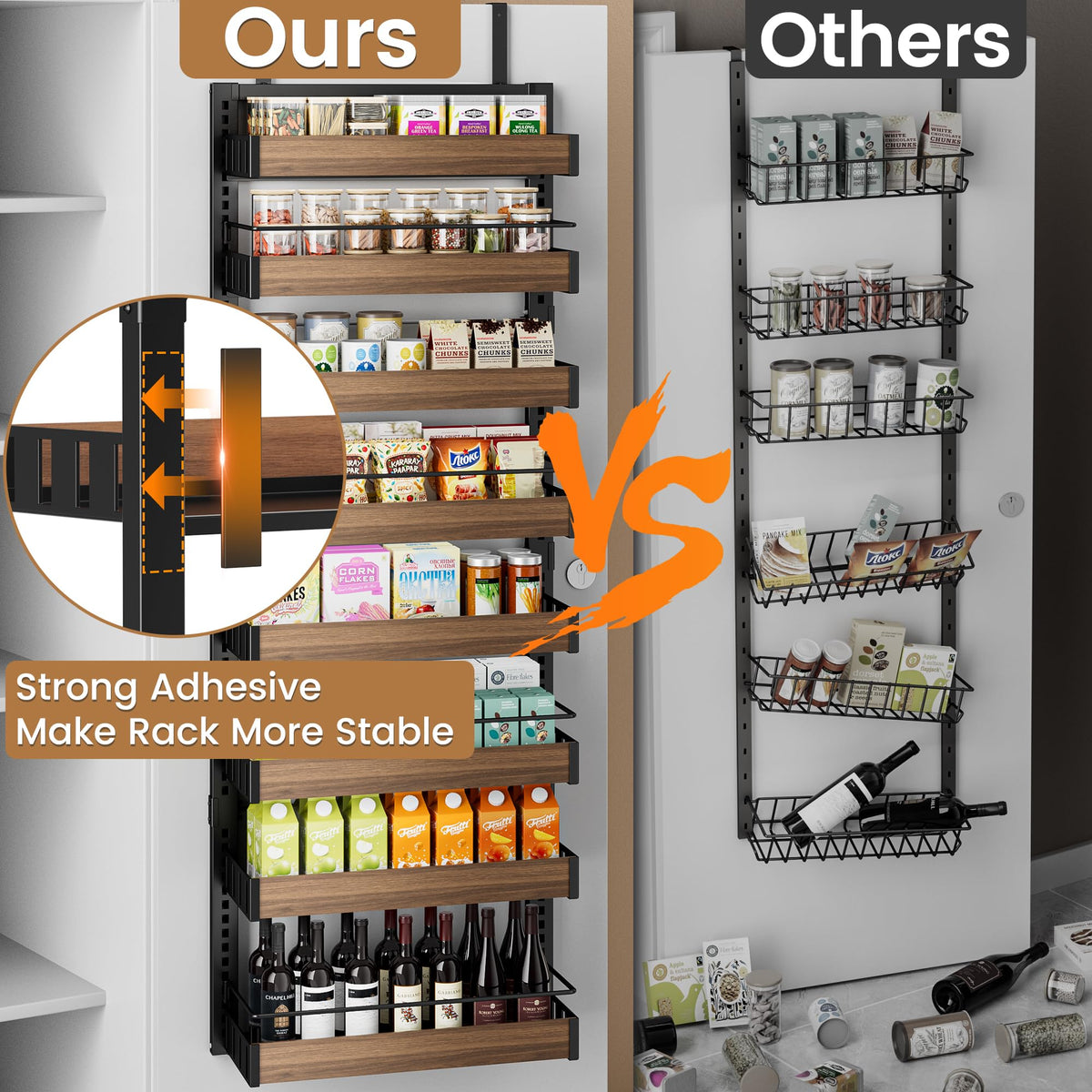 POKIPO residue-free adhesive hangers providing secure, stable mounting