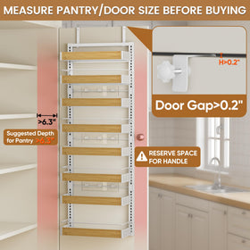 POKIPO adjustable shelf heights accommodate varied jar sizes.