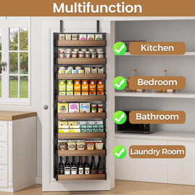 POKIPO back-of-door organizer keeping snacks and spices easily within reach