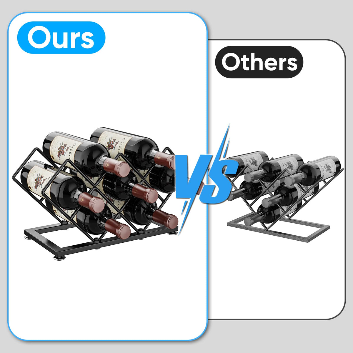 POKIPO gift-worthy wine rack ideal for enthusiasts to display and access bottles.