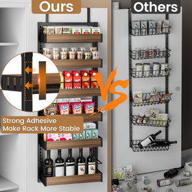 POKIPO heavy-duty metal frame offers lasting pantry storage.
