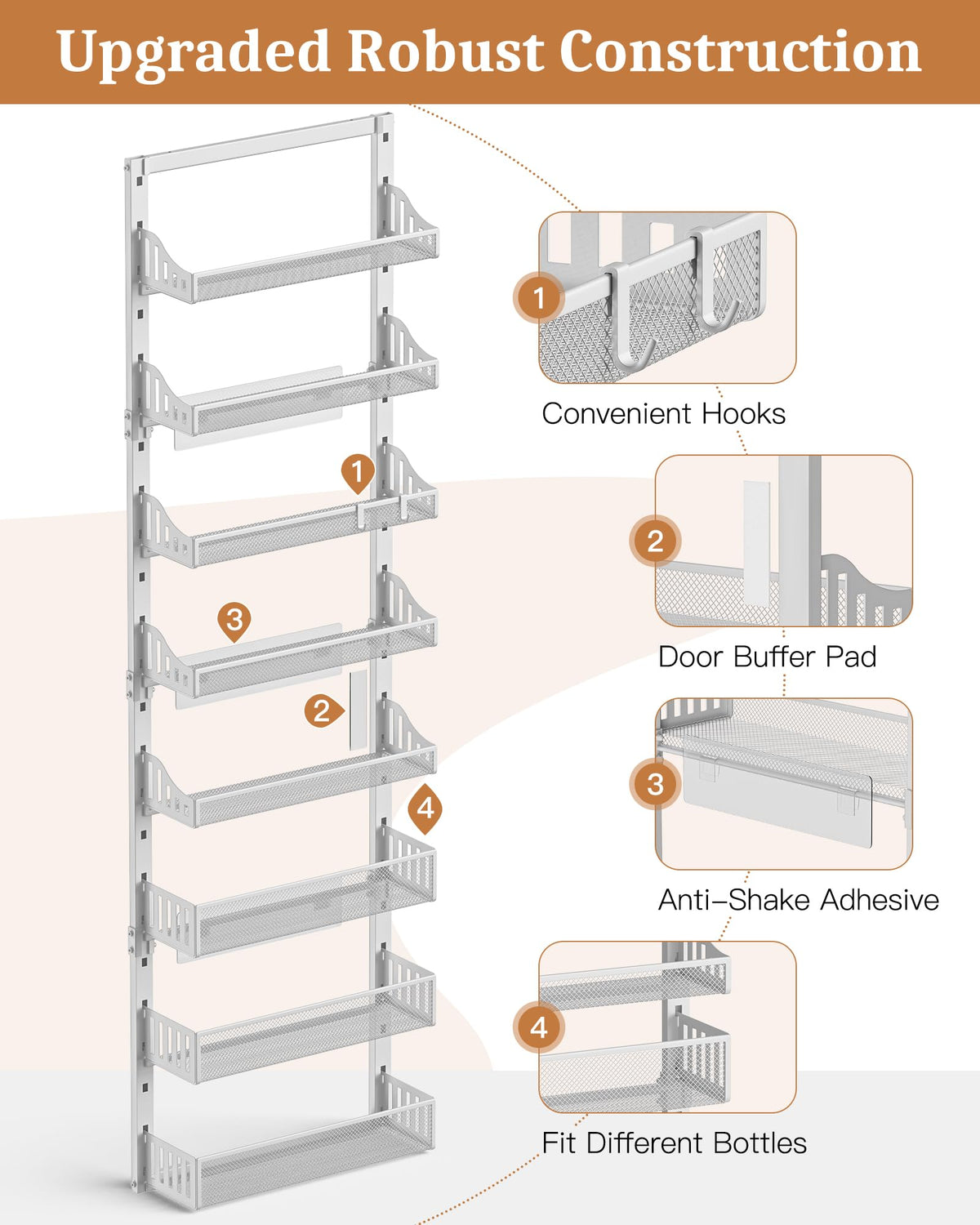 POKIPO kitchen spice storage setup for space-saving organization