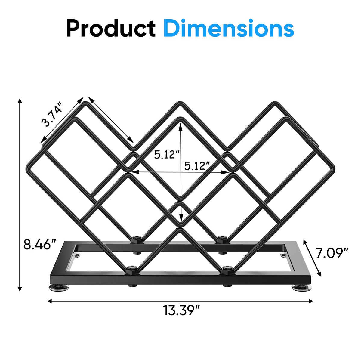 POKIPO space-saving wine rack fits small kitchens, optimizing cabinet and counter storage without clutter.