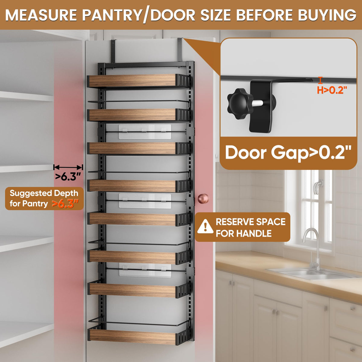 POKIPO wall-mount option ready for space-saving pantry organization on the wall