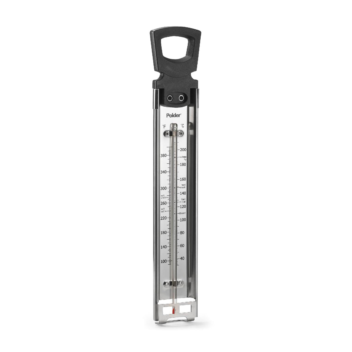 Polder Candy Thermometer 12-inch full view for precise candy making and accurate temps.