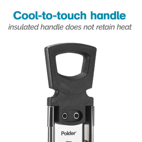 Polder Candy Thermometer insulated handle stays cool during candy work.