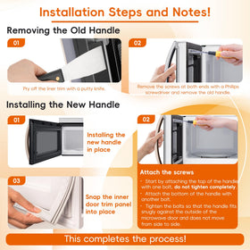 Polerden included screws enable quick, secure door handle replacement.