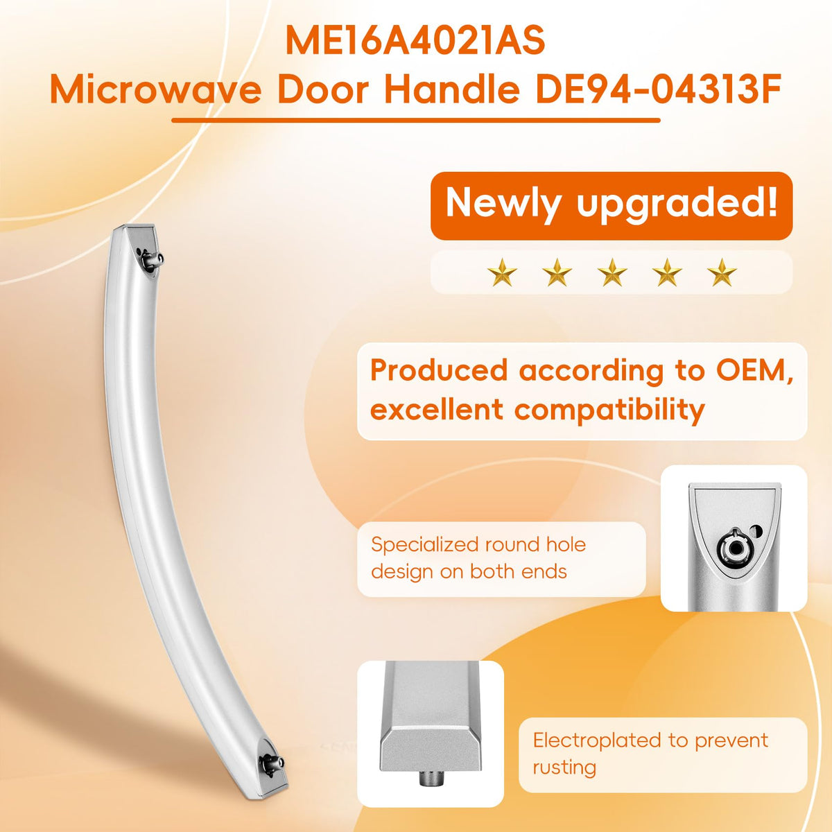 Polerden ME16A4021AS handle side view, lightweight grip