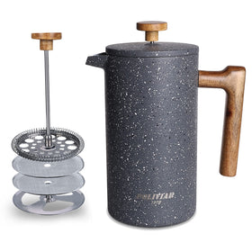 POLIVIAR 7379 French Press lava front view for everyday coffee