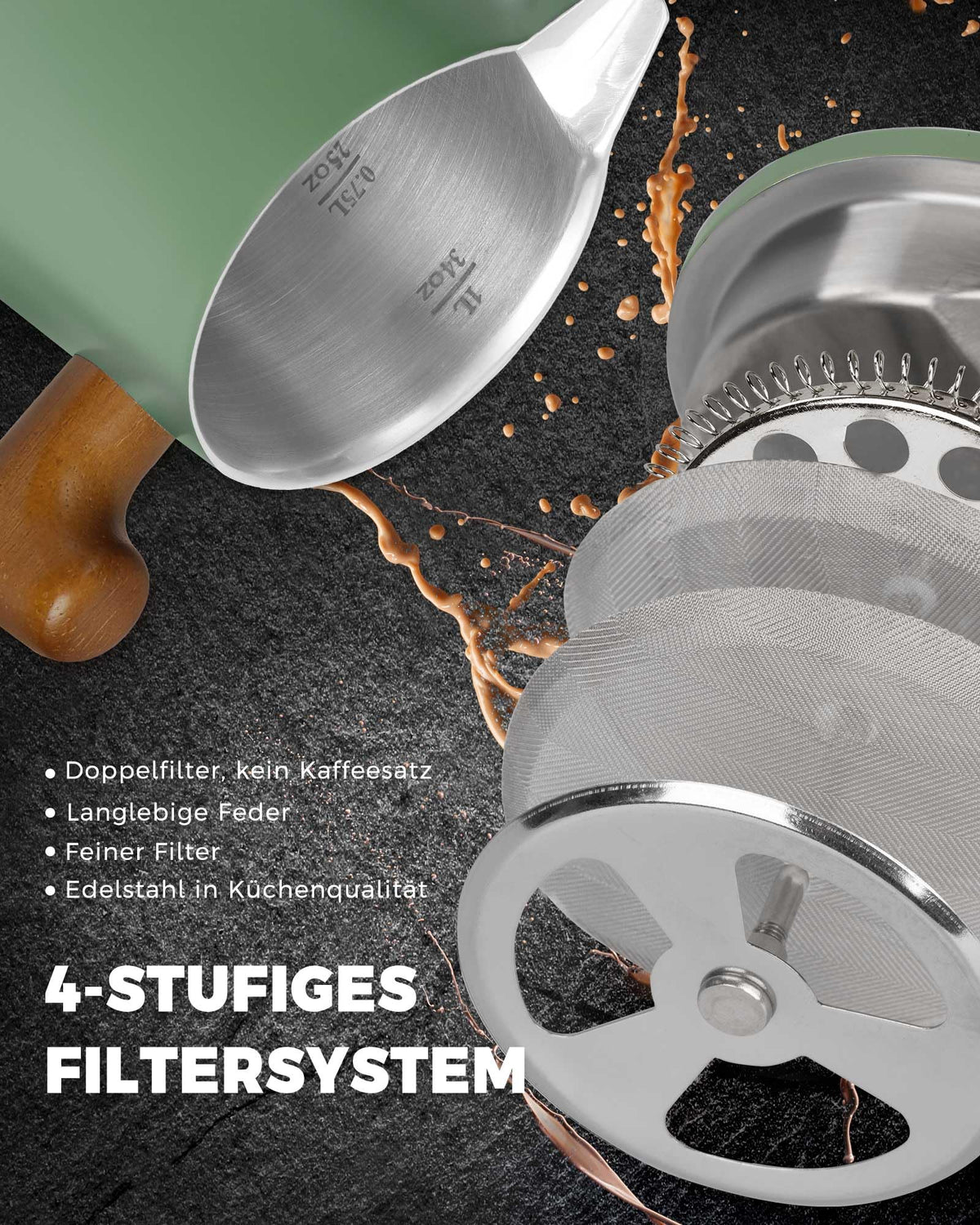 POLIVIAR stainless steel finish emphasizes durability and style
