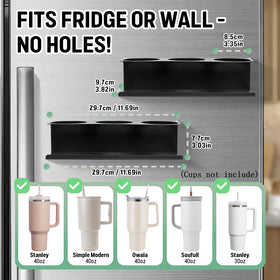 POLRAI metal construction with smooth finish protects cups.