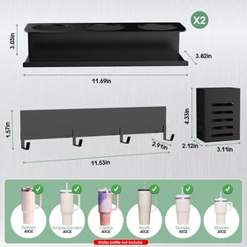 POLRAI stainless-steel cup organizer designed for durability and reliable support