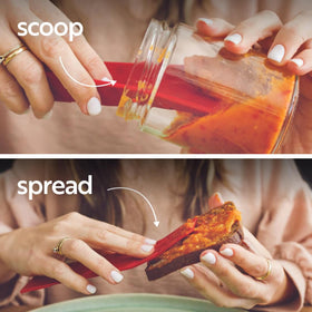 Polygons Original folding spoon demonstrates DuraBend tech delivering long-lasting use through 100k folds.