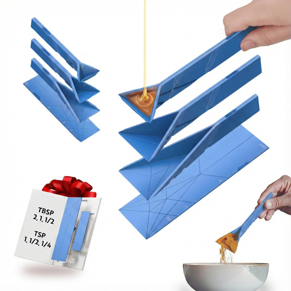 Polygons Original Folding Spoon demonstrates flat folding for ultra-compact storage.