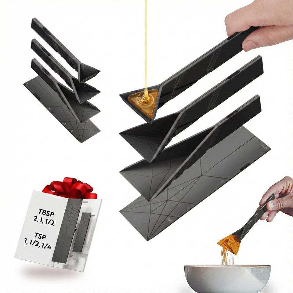 Polygons original flat folding spoon showing compact storage and flat profile