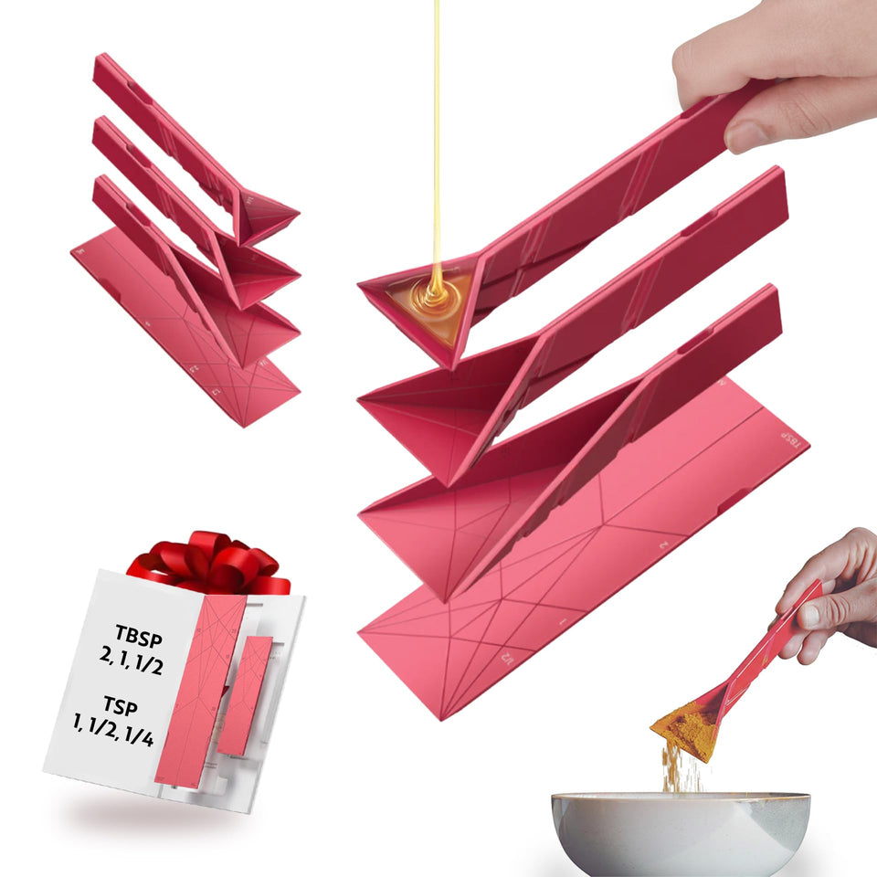 Polygons original flat folding spoon shown for compact storage and quick cleanup