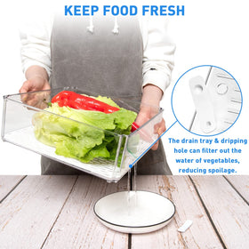 POMEAT translucent clear bins offer quick visibility and organized storage.