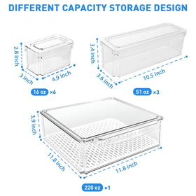 POMEAT organizer made with food-grade PET for easy cleaning and durability.