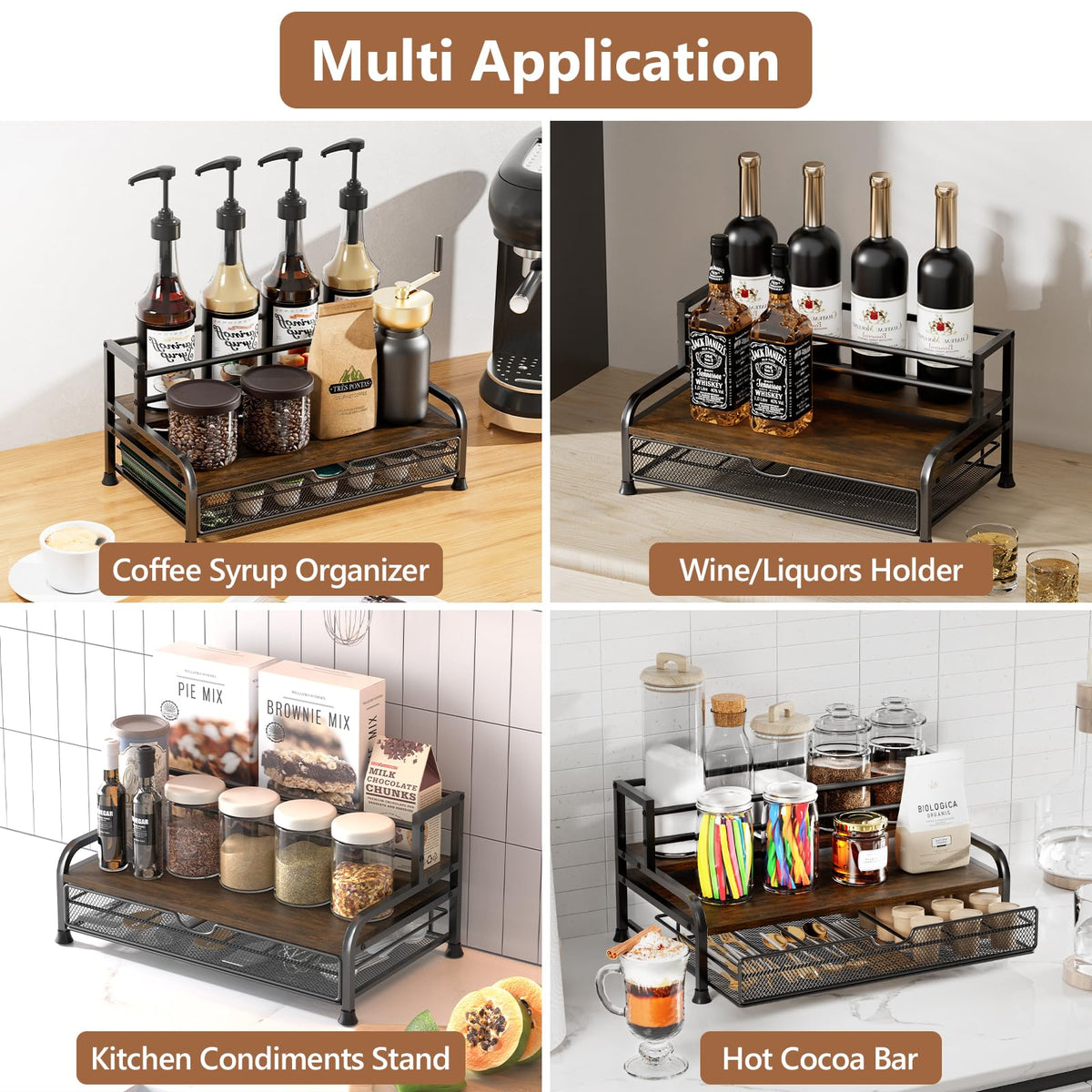 PONEYA adjustable feet ensure level setup on uneven countertops.
