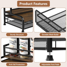 PONEYA coffee-k-cup-drawer pull-out storage keeps capsules within reach.