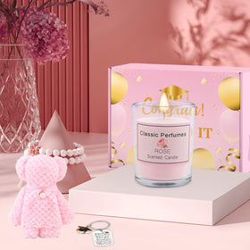 Pongime pink-gold gift box ready for gifting
