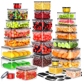 Pony Crossing the River 52pcs rectangular containers collection for organized meal prep.