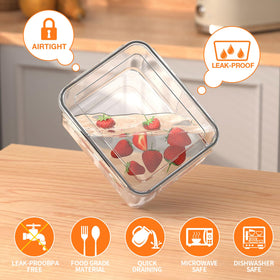 Pony Crossing the River 3500ml large-capacity container stores meat portions with a secure lid.