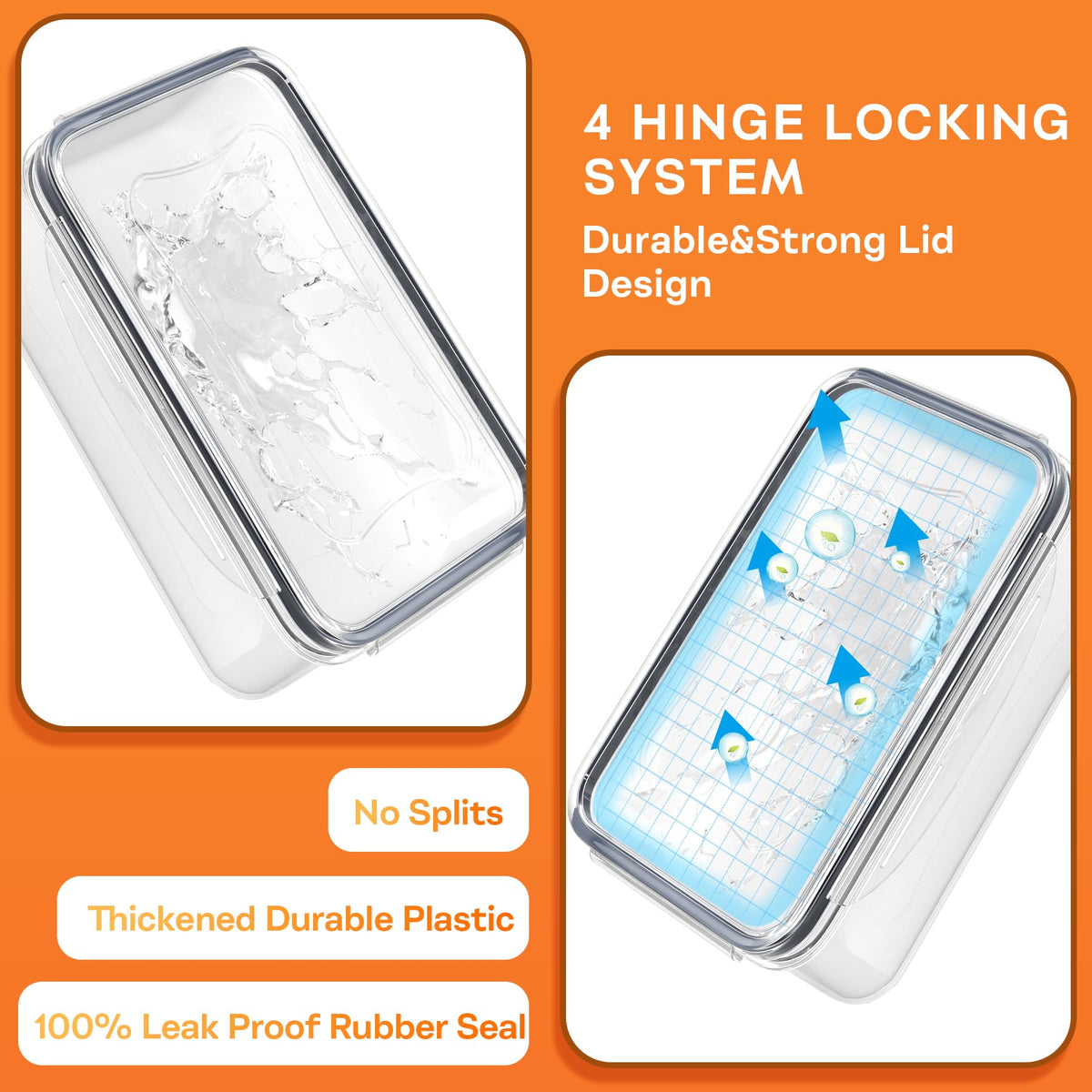 Pony Crossing the River removable silicone rings prevent leaks and keep odors contained.