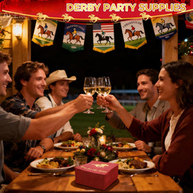 Poola Voidra equestrian celebration napkins for festive parties with guests.
