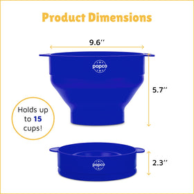 POPCO collapsible-design popcorn popper saves space in kitchen