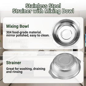 POPGRADE rustproof stainless steel with integrated handles for easy lifting