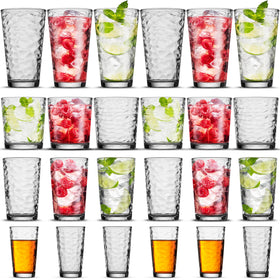 POPLASS Biscayne 13oz DOF glasses with crisp silhouette for cocktails