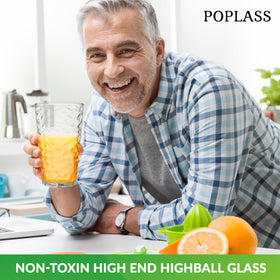 POPLASS Biscayne highball close view highlights clarity and durability