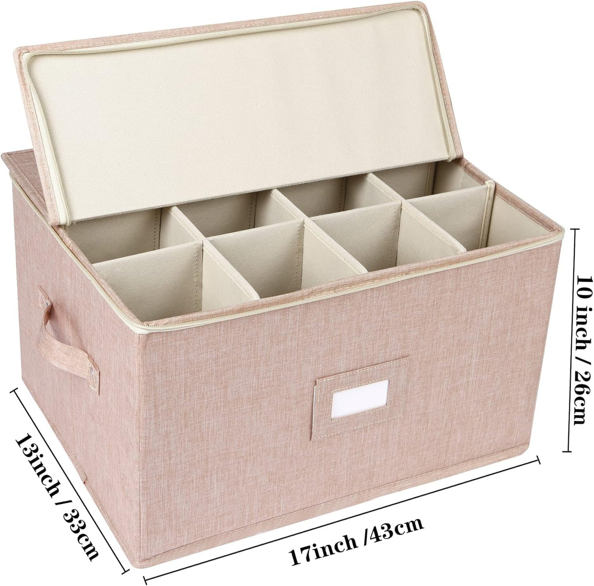 Popoly dustproof wine glass storage case with lid