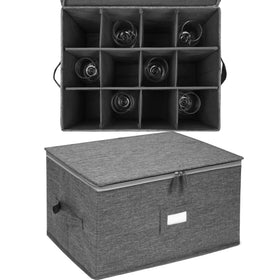 Popoly storage case includes a label holder for quick content identification