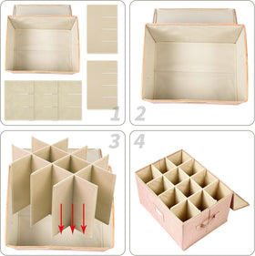 Popoly multi-purpose glassware storage organizer for kitchen and home