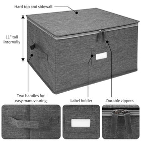 Popoly wine glass storage case with a hard top for safe transport