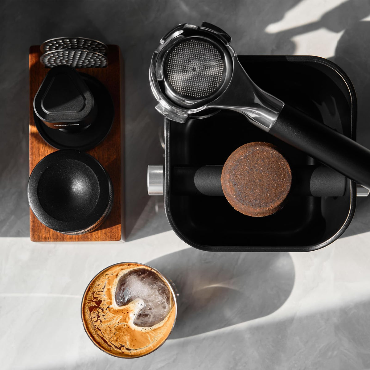 Popspresso knock box easy-clean, dishwasher-safe maintenance after espresso sessions.