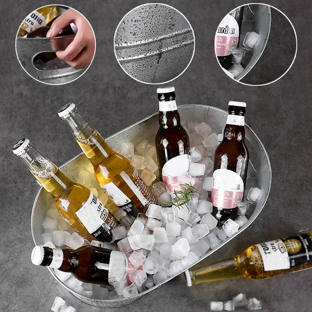 PORPOR BOOYA dual-use tub doubles as flower basket or storage box for events.