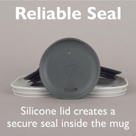 Porta Via lid is dishwasher-safe and reusable for everyday use