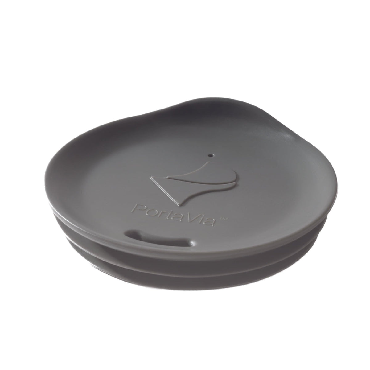 Porta Via silicone lid inside mug creates a snug seal for richer flavor at home